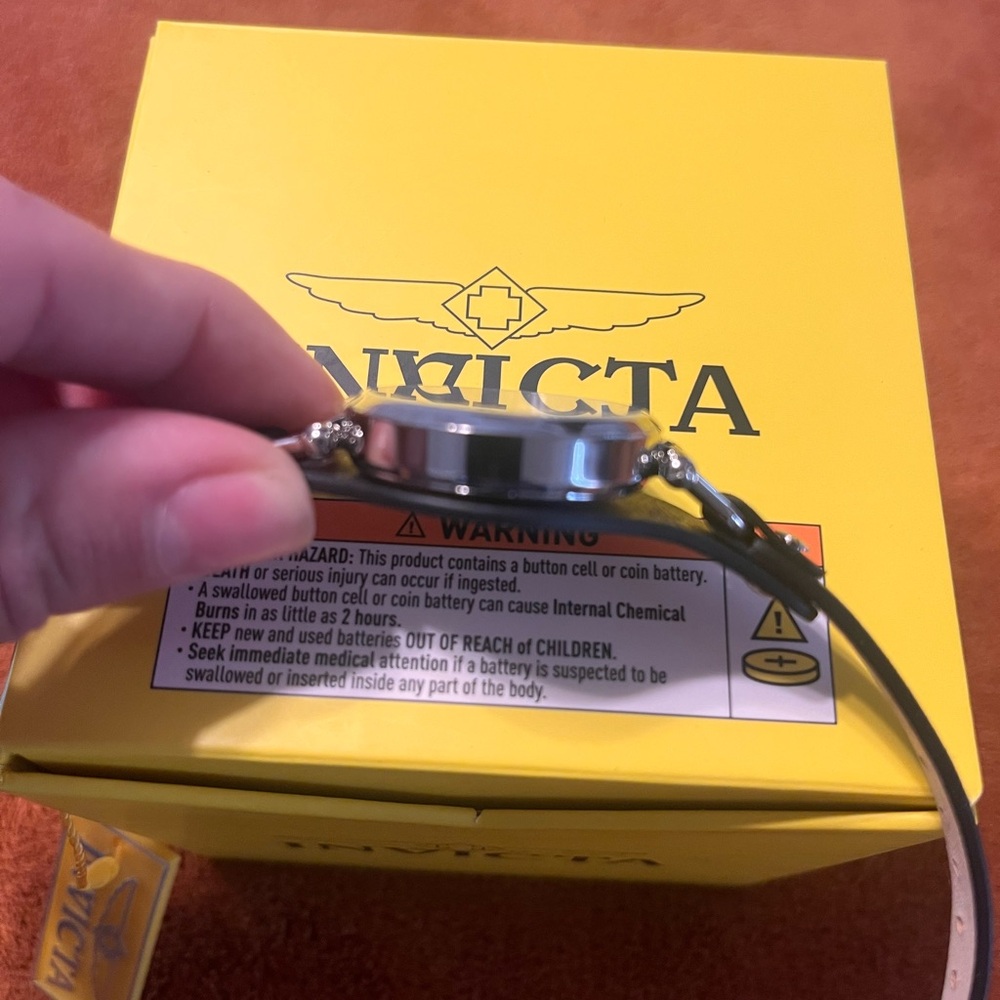 Invicta Silver Dial with Black Strap Watch - Picture 8 of 8